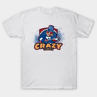 Funny Crazy Turkey Thanksgiving T-Shirt